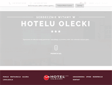 Tablet Screenshot of hotelolecki.pl